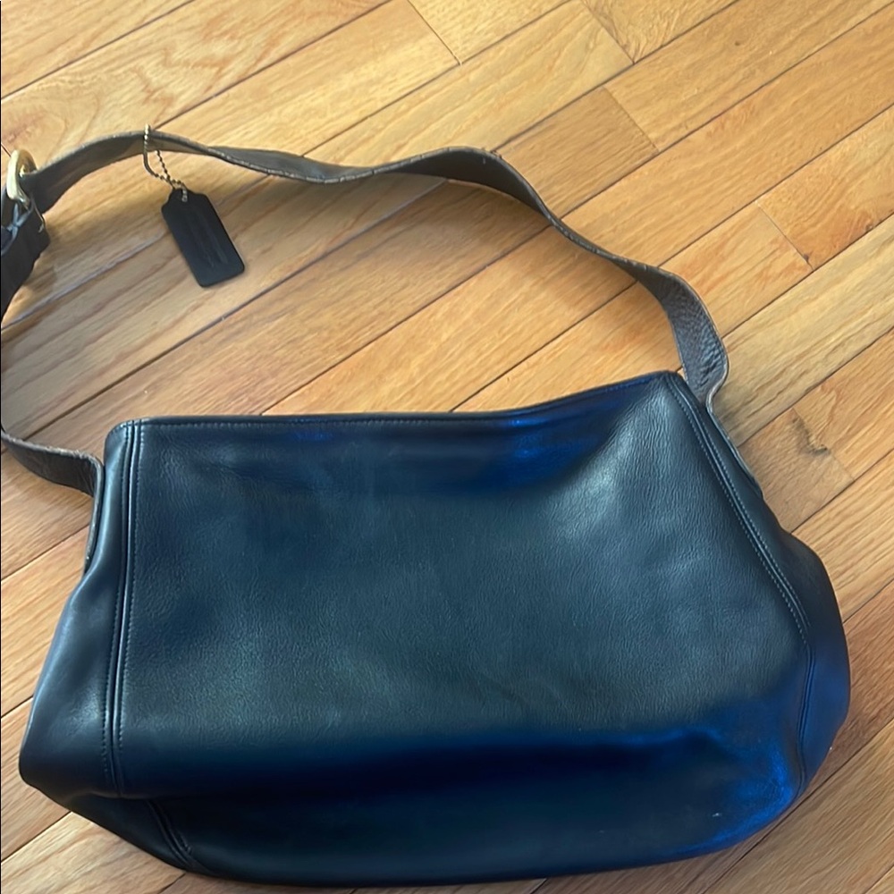 Black Coach Large Soho Leather Shoulder Bag